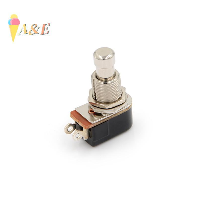 [QIMO] สวิตช์กีตาร์ไฟฟ้าใหม่ Momentary Push Button Foot Switch SPST