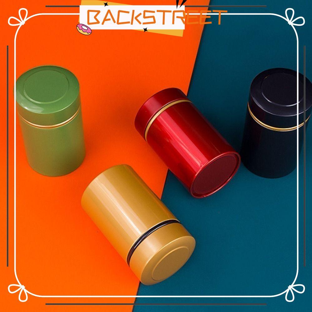 BACKSTREET Tea Can, Smell Proof Tin Box, Loose Dry Tea Leaves High-quality Tea Box