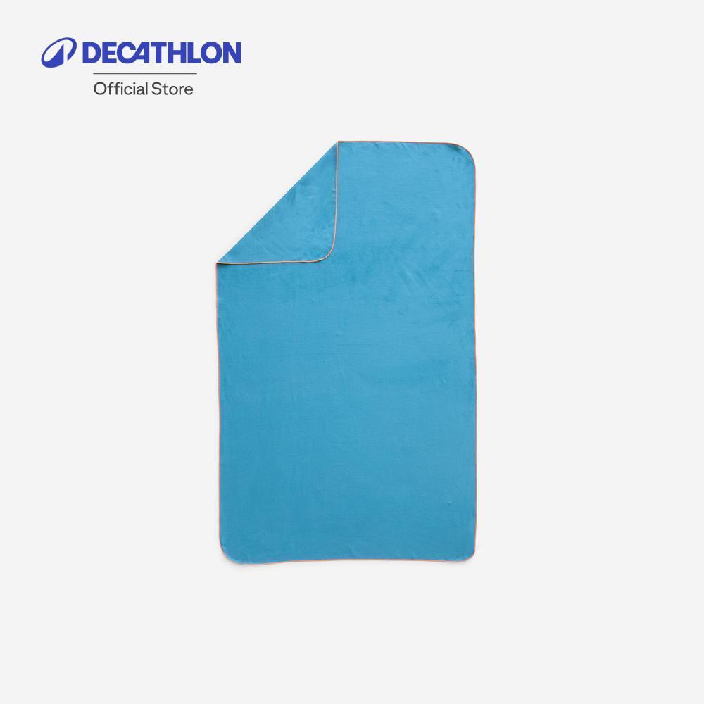 Decathlon Swimming Microfibre Towel Size L 80 X 130 Cm ผ้าขนหนูไมโครไฟเบอร์ขนาด L 80 X 130 เซนติเมตร - Blue