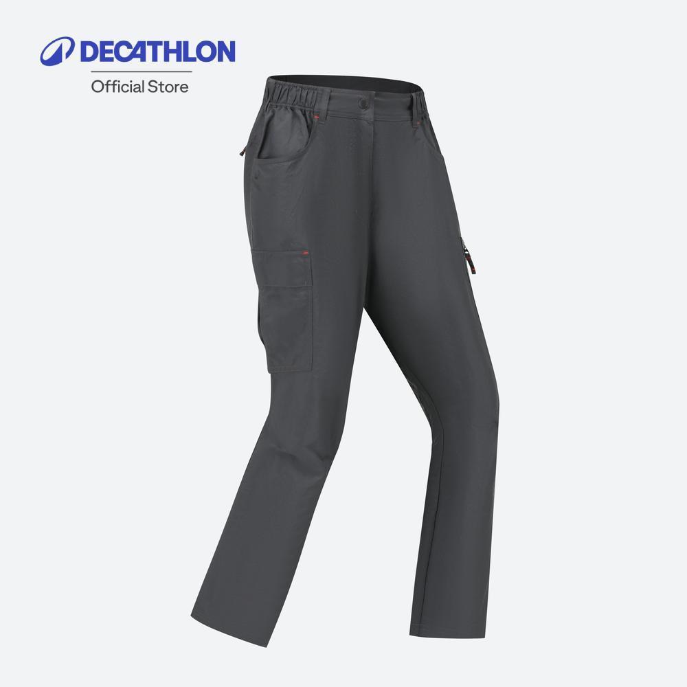 Decathlon Trek 100 Pant Women กางเกงเดินป่าขายาวสำหรับผู้หญิง รุ่น Trek 100 - Grey