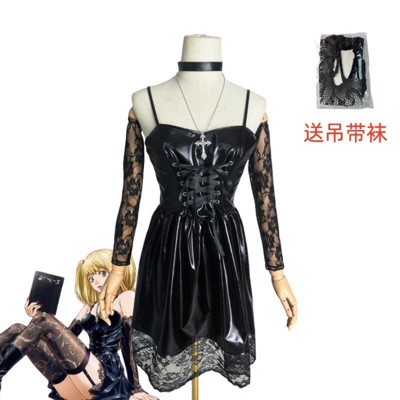สีดํา cos Sea death ฟรีถุงเท้า death สร้อยคอลูกไม้กระโปรง notecosplay ทรายเสื้อผ้าหมายเหตุ Mipi 2URD