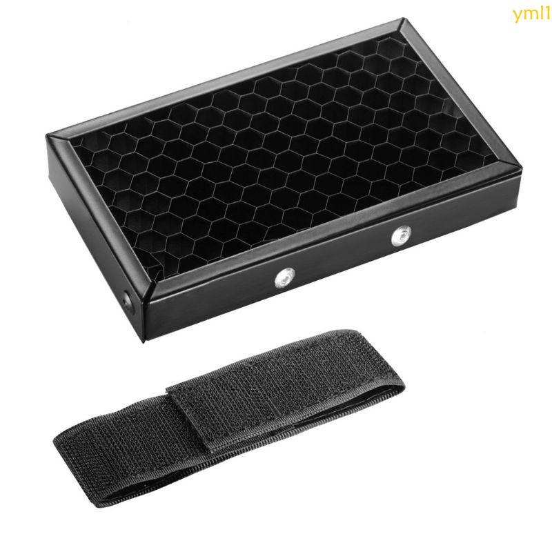 Yml1 Universal Honeycomb Grid สําหรับแฟลชกล้องภายนอก Speedlite Black
