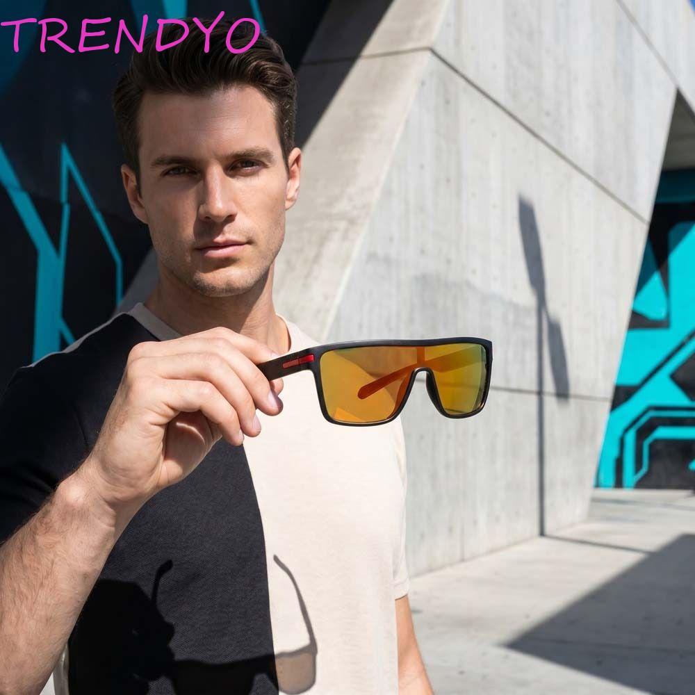 TRENDYO แว่นตาจักรยานกลางแจ้ง,แว่นตาปั่นจักรยานกลางแจ้งป้องกันรังสียูวี UV400,สําหรับผู้ชายเปิดขึ้นน้ําหนักเบาสะดวกแว่นกันแดดกีฬาตกปลา