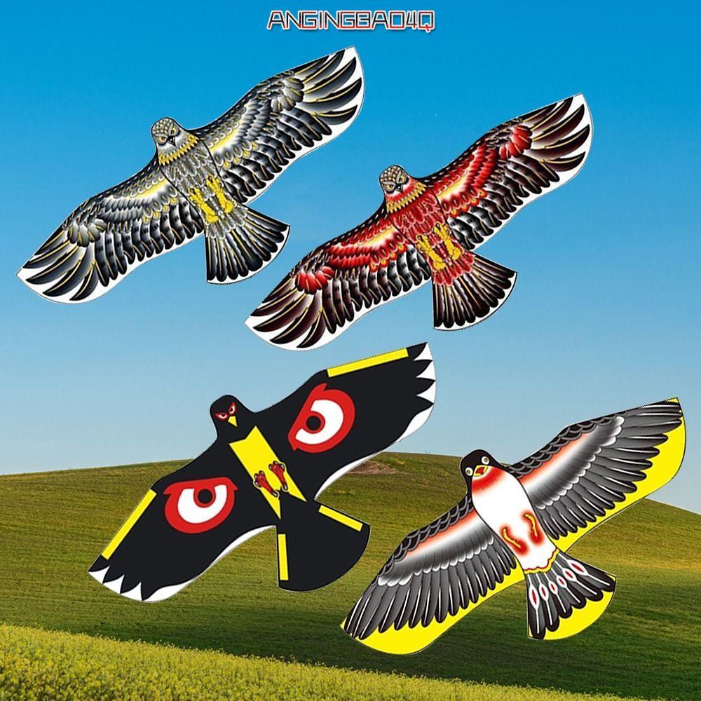 TIOMNV56KU Fly Bird Kite, ของเล่นทั้งตา Eagle Kite, แฟชั่น 1.2m Flat Swallow Kite Garden