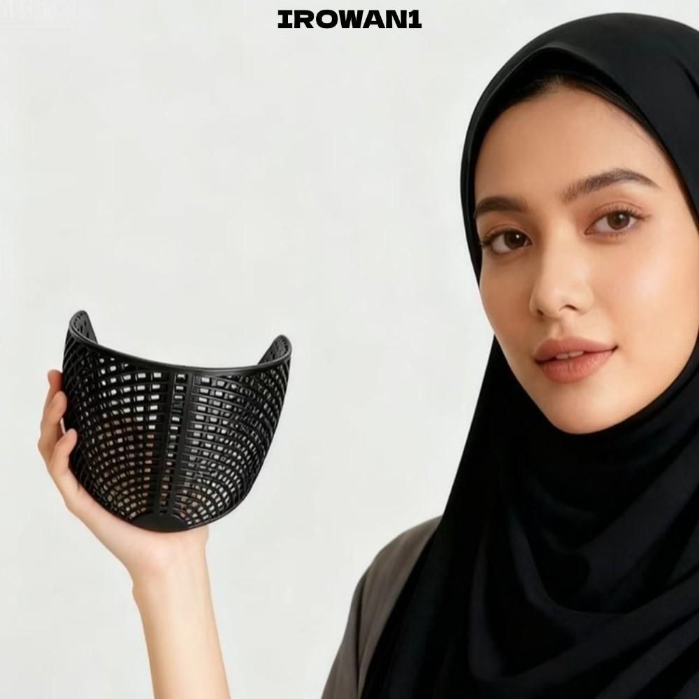 IRWAN1 ไนลอน Headscarf ผู้ถือ, Multifunctional แบบพกพาแถบคาดศีรษะสําหรับ Fixing Headscarf, Widened Windproof Design Headscarf Hairband สําหรับ Muslmi ผู้หญิงรักษา Secure Fit