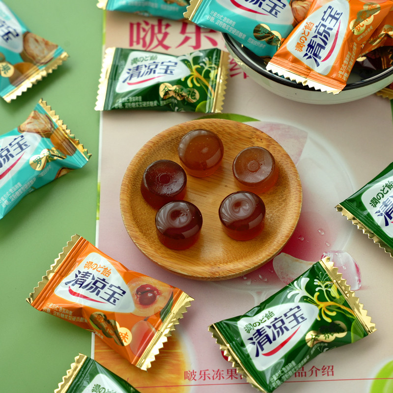 Cool Treasure Fat Sea Loquat Loquat Loquat Mint สมุนไพรคอปกป้องของขบเคี้ยวลมหายใจสดชื่น