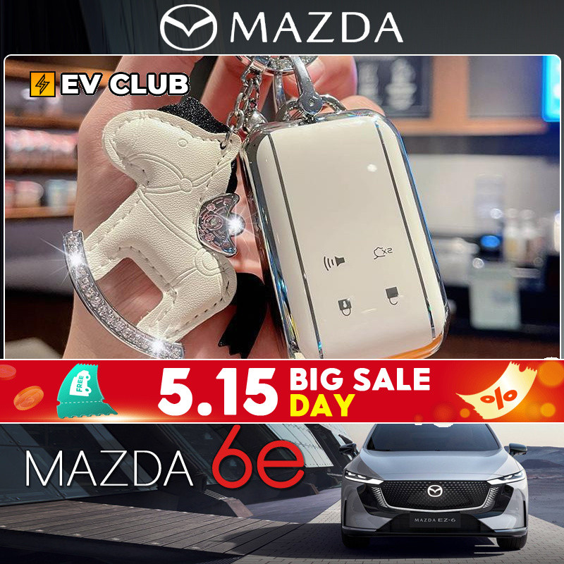2025 สไตล์ใหม่ mazda 6e ev พิเศษกุญแจรถแฟชั่นเคสป้องกันเรียบง่ายเคสป้องกัน Unisex Universal Key จี้ 