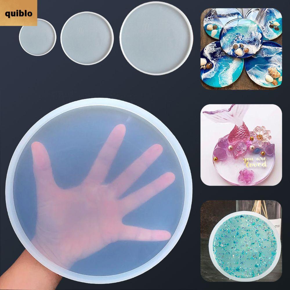 QUIBLO อีพ็อกซี่เรซิ่นหล่อแม่พิมพ์ DIY Craft จี้ Agate ถ้วย Mad Fluid Arts เครื่องประดับทํา Mould