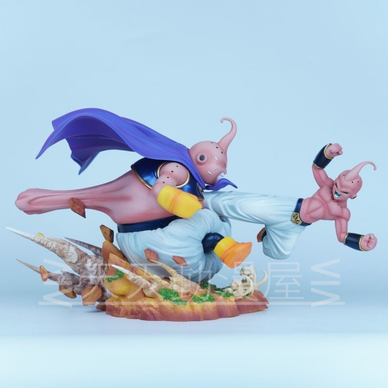 จัดส่งฟรี Dragon Ball Model CS Studio Majin Buu Showdown Fat Buu VS Little Buu Combat Scene Decorative Boxed Gift