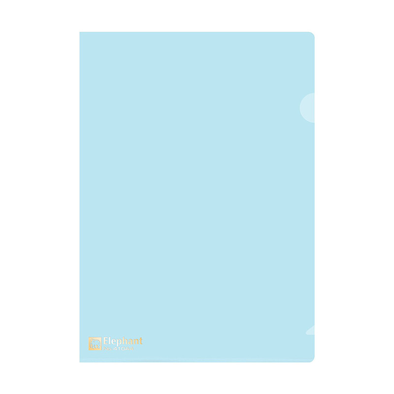 แฟ้มซองพลาสติก ตราช้าง 410 ฟ้า A4 (แพ็ค12เล่ม) ราคา ถูกที่สุด ดีลบีเคเค รูปภาพหลัก