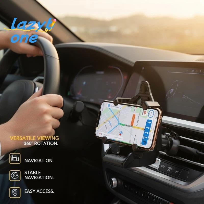LZ-t] Racing Seat Car Phone Holder Mount Stand พร้อมถ้วยดูดสําหรับโทรศัพท์สมาร์ทโฟนโทรศัพท์มือถือสนั