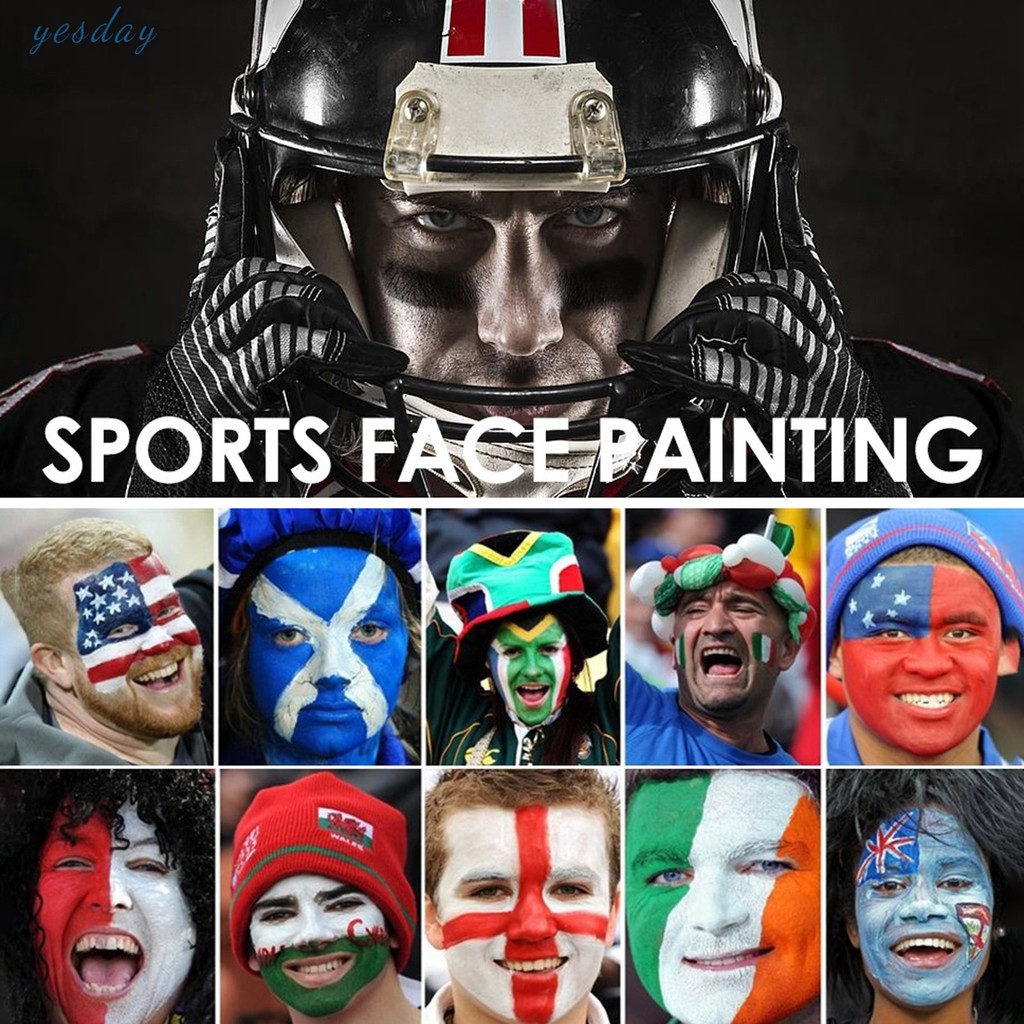 Face Paint Stick Body Crayon ชุดโครงกระดูก Joker Foundation แต่งหน้าสีสําหรับ Clown Skeleton Zombie 