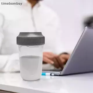 (time) 400 ML Fitness Shaker Cup สําหรับผู้ชายและผู้หญิงกีฬาโปรตีนผง Milkshake ถ้วยผสมสุขภาพและความงาม Home Goods (TH)