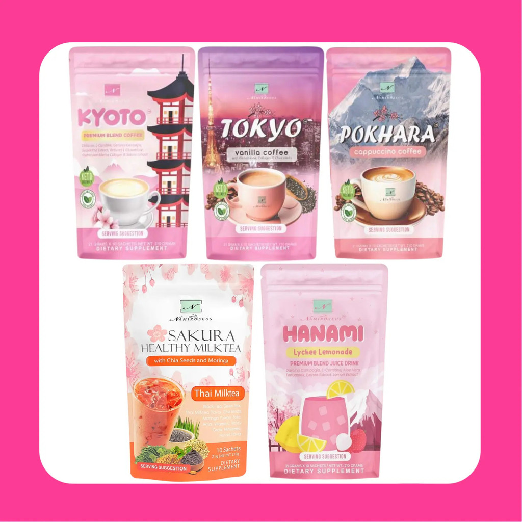 Namiroseus Tokyo Pokhara Kyoto Sakura Milktea & Hanami  Beauty Supplement