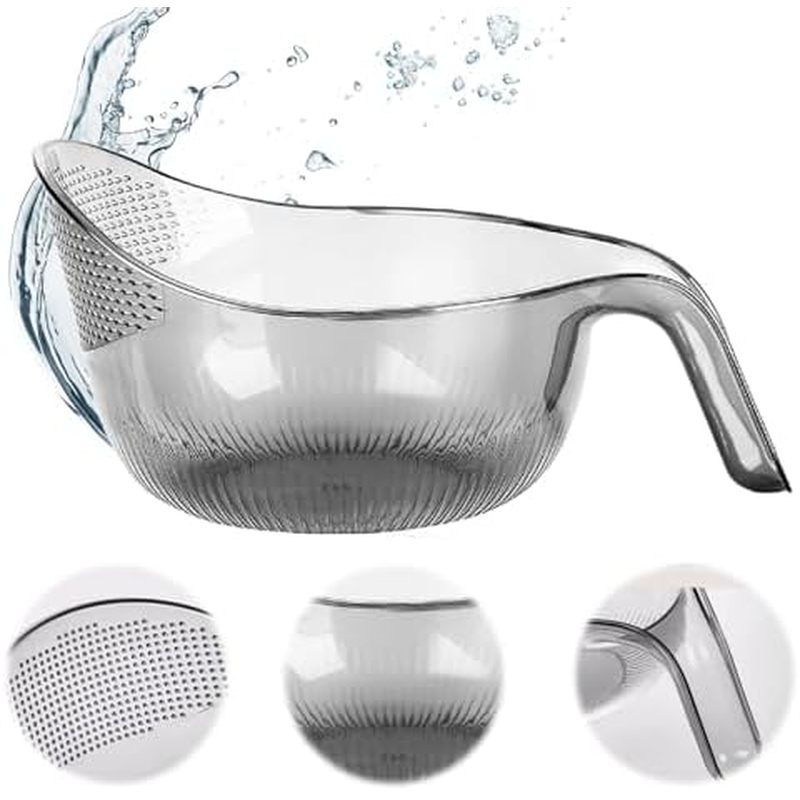 2-In-1 Rice Strainer,Large Rice Washer Beans Washer Strainers And Colanders - Washing Bowl for Fruit