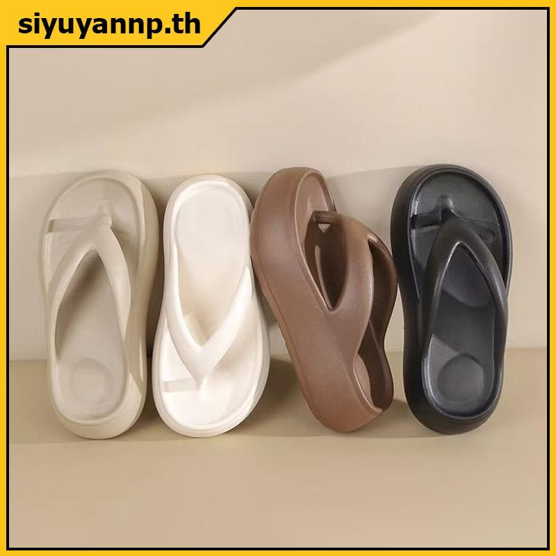 SIYUY รองเท้าแตะพื้นนุ่มสำหรับผู้หญิง ออกแบบมาให้สวมใส่ง่าย มีระบบกันลื่น และเพิ่มความสูง เหมาะสำหรับฤดูร้อนทั้งบนชายหาดและการใช้งานในร่ม