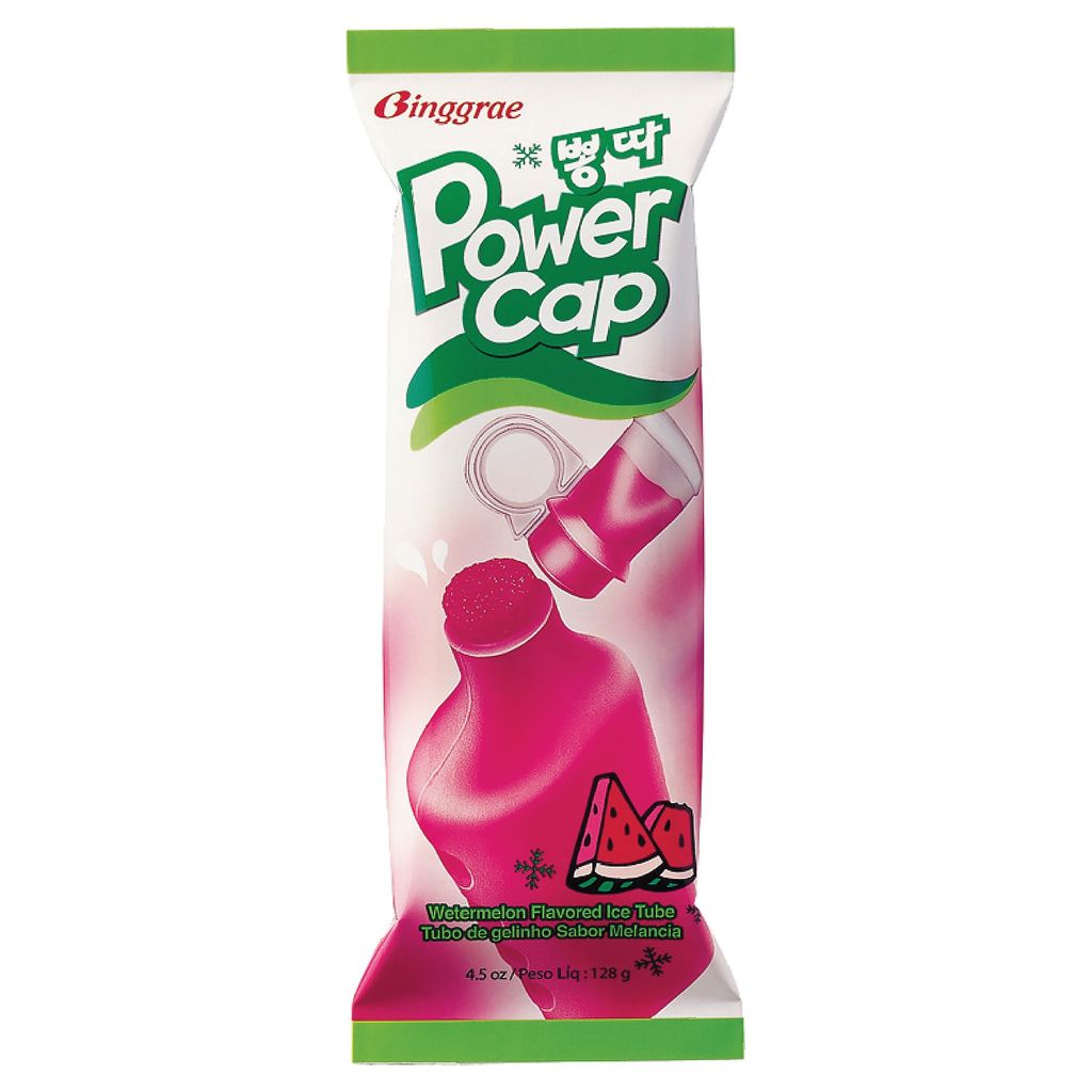 [สินค้าส่งด่วน] บิงเกร ไอศกรีม พองต้าหวานเย็นรสแตงโม 130 มล. BINGGRAE PONGTA SODA ICE TUBE ICE CREAM 130 ML