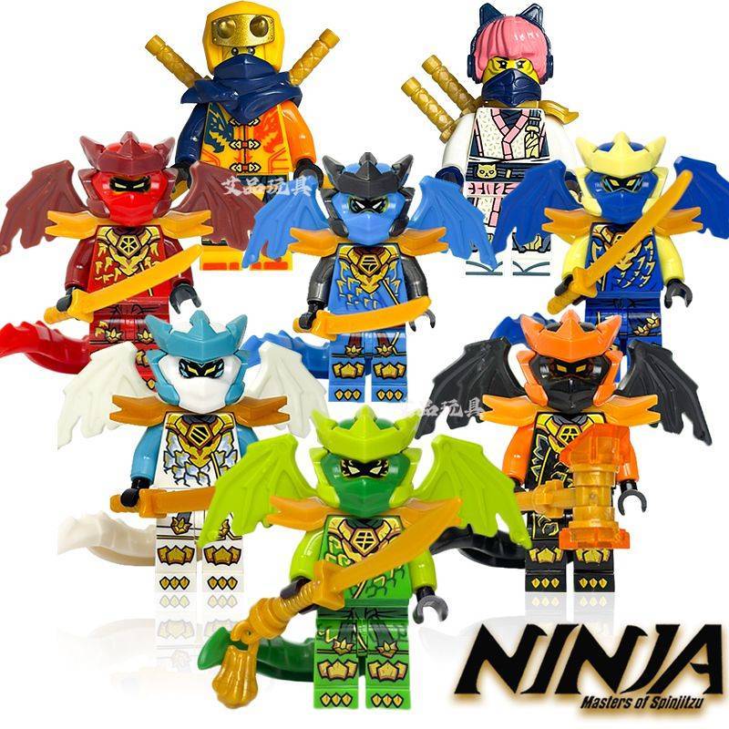 Ninjago Season 20 Alinsora Dragon Rise Dragon Form Lloyd Kaizan Jie Ni Yakou Building Blocks HVgz