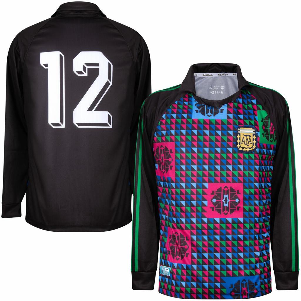 ใหม่!! 1990 Argentine เสื้อผู้รักษาประตู Retro แขนยาวฟุตบอล S-2XL