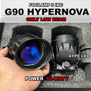Foglamp Biled 3 inc G90 HYPERNOVA Bluelens Only Low Beam System Cahaya 1 Warna dan 3 Warna