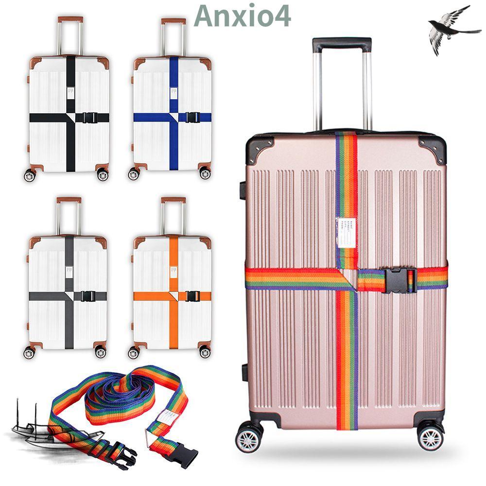 ANXIO4 Baggage Belts Adjustable Cross Strap Suitcase Belts Packing Belt