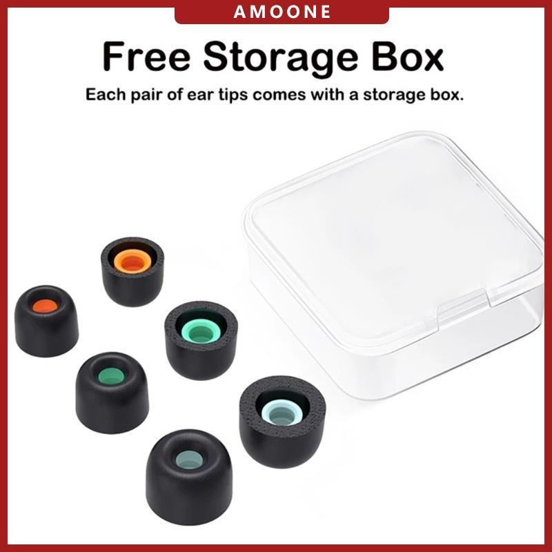 AMOONE Memory Foam Eartips Cover Filter สําหรับ WF-1000XM4 หูฟัง Eartips เคล็ดลับหู