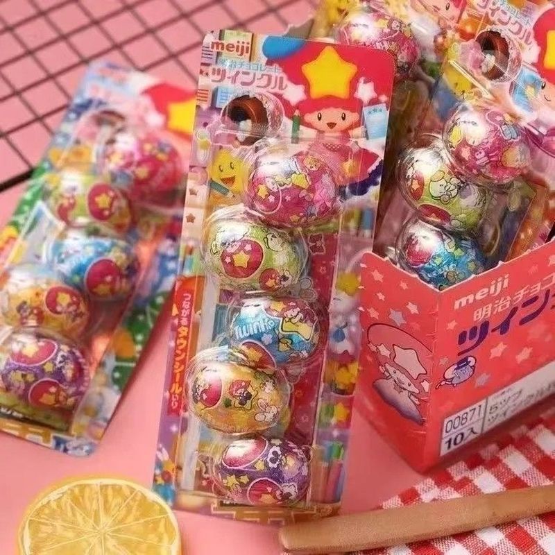 ญี่ปุ่นนําเข้า meiji ช็อกโกแลตหลากสีไข่นําเข้าขนมญี่ปุ่น meiji meiji Chocolate Influencer Good. 4/23