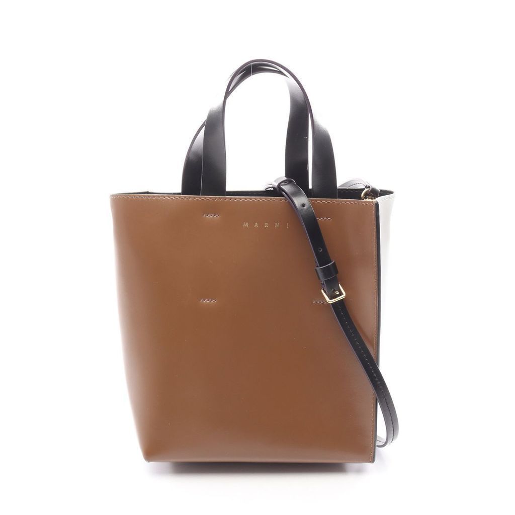 Marni Tote Bag Purse Brown SHMPV01TY0 Used