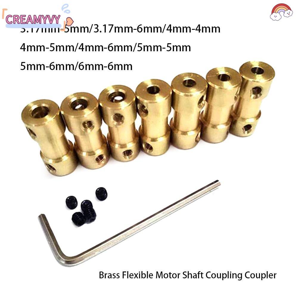 CREAMYVY อุปกรณ์เพลามอเตอร์เกียร์เชื่อมต่อเรือชิ้นส่วน Rc ข้อต่อ Coupler