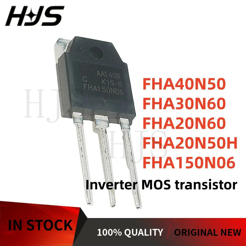 5PCS FHA150N06 FHA40N50 FHA20N50H FHA30N60 FHA20N60 TO-3P อินเวอร์เตอร์ MOS ทรานซิสเตอร์ชิป ic mos T