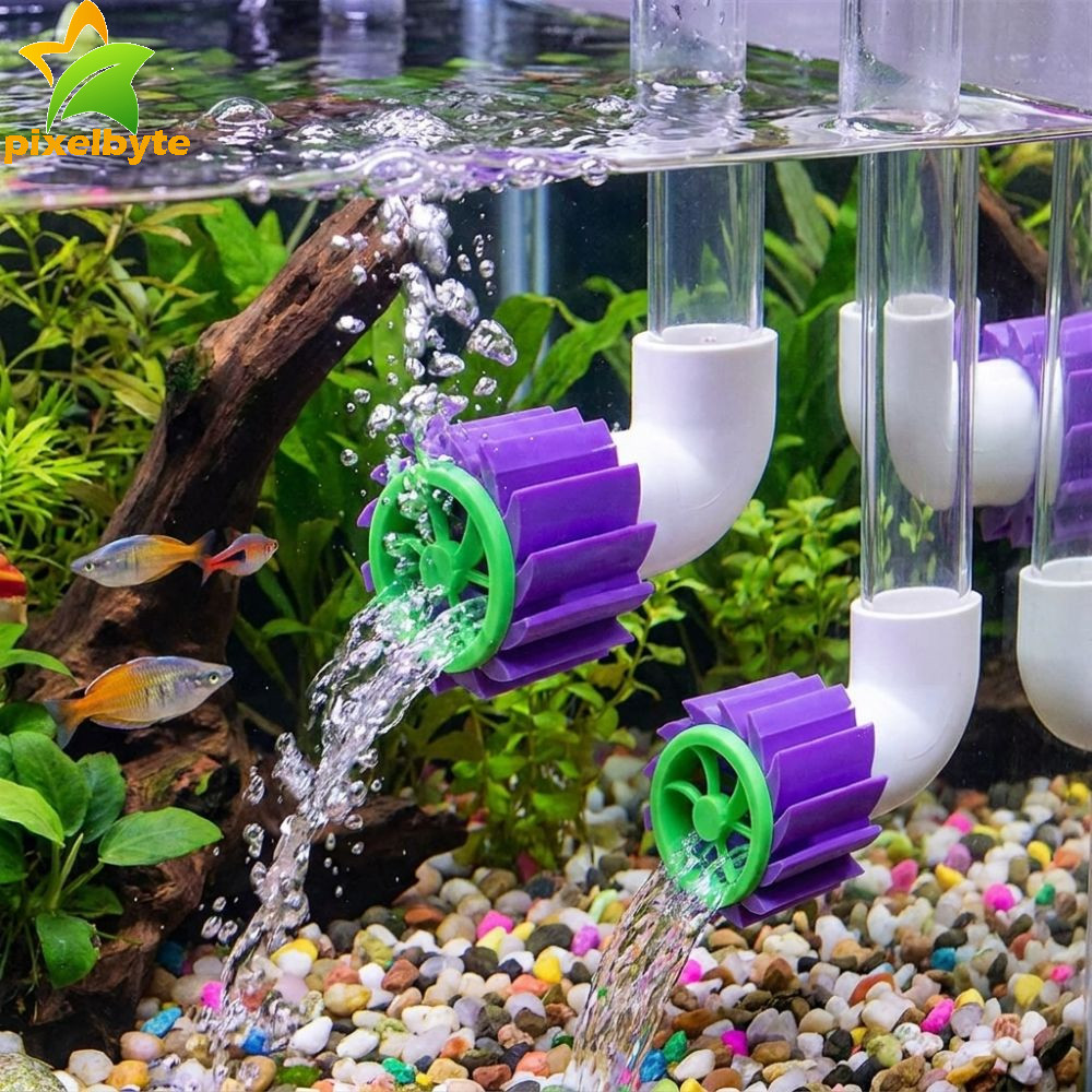 PIXELBYTE ถัง Outlet Water Flow Diffuser พัดลม,พลาสติก Water Circulation Fish Tank Wave Maker, ประเภทโรตารี่หลาย Calibre 20/25/32 MM Aquarium หัวปั๊มถังน้ําเค็ม