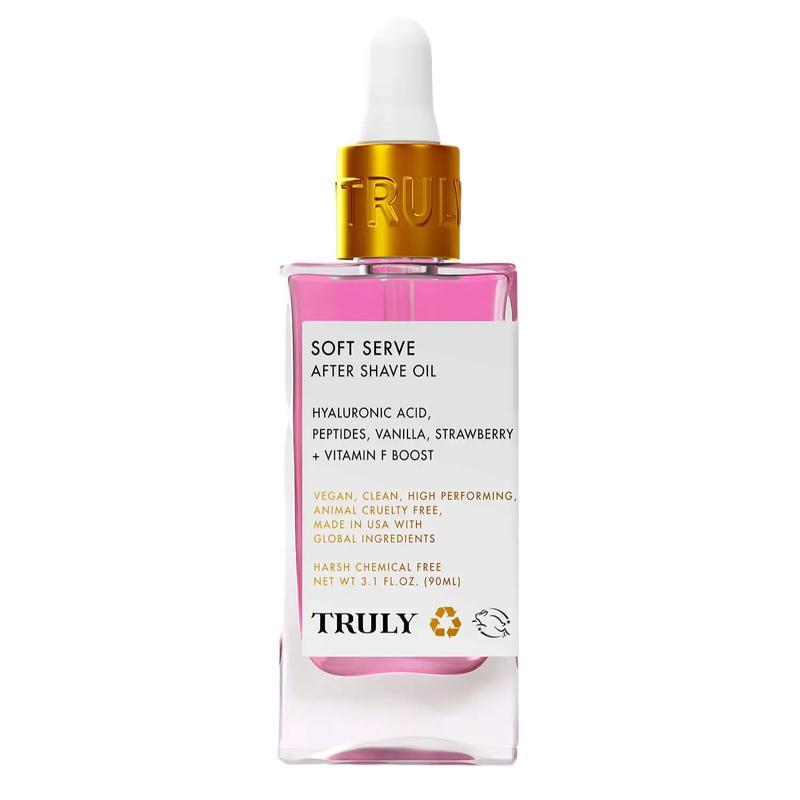 Soft Serve After Shave Oil - Healing After Shave Treatment Strawberry & Vanilla Scent