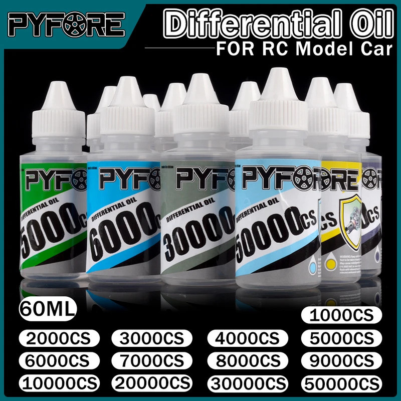 PYFORE Differential Oil 60ml 1000CS 2000CS 3000CS 5000CS 6000CS 8000CS 9000CS 10000CS สําหรับ RC รุ่