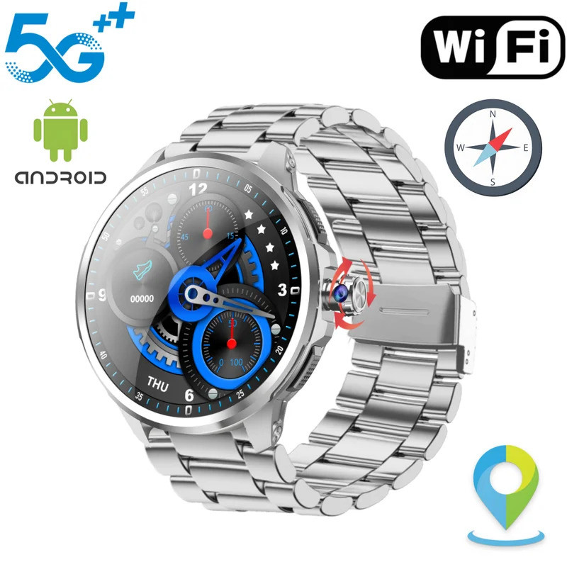 Original H99 Smart Watch Android Watches Amoled Smartwatch พร้อม 190° กล้องโรตารี Google Play Store 