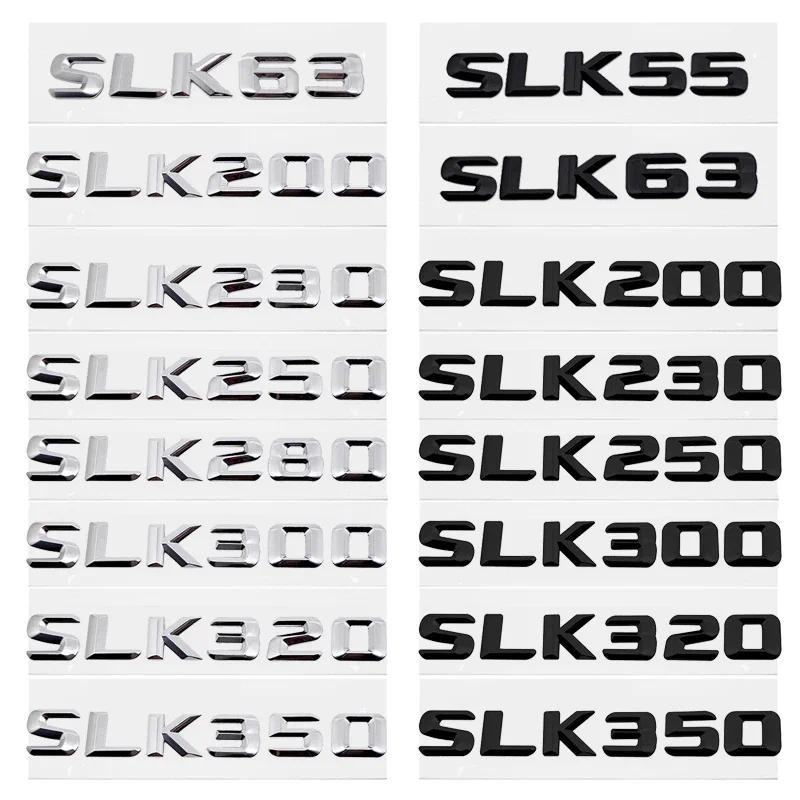 รถหางสติกเกอร์ด้านหลังป้ายสัญลักษณ์สําหรับ Mercedes Benz SLK55 SLK63 SLK200 SLK230 SLK250 SLK280 SLK