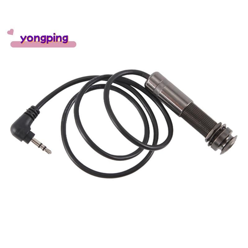 Guitar Pickup Cable Piezo Cable End Pin Jack Guitar Adapter Stereo Instrument Cable