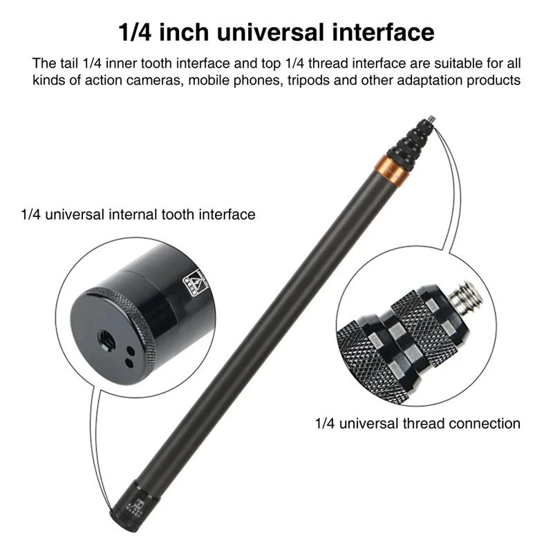 สำหรับ Insta360 DJI OSMO 360/Action5 ที่มองไม่เห็น Selfie Stick 3 เมตร Bullet Time Pack ขาตั้งกล้องสำหรับอุปกรณ์เสริม thumbnail 9