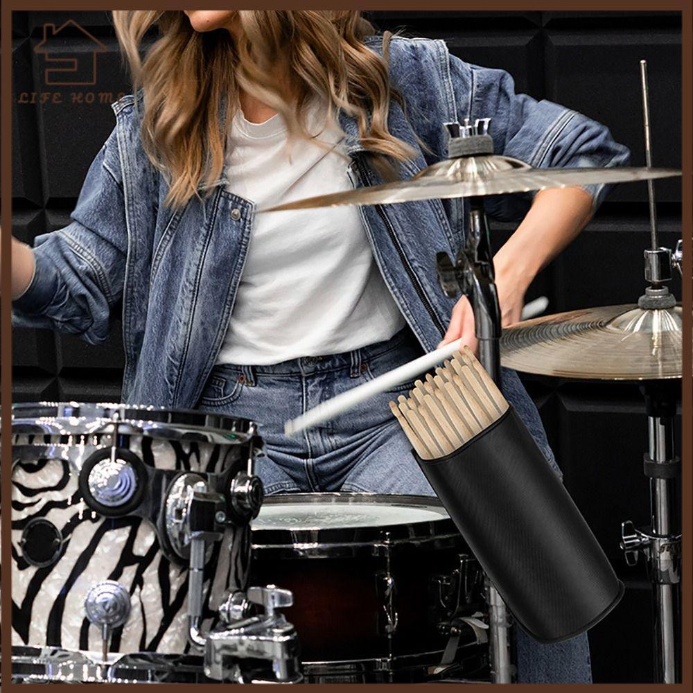 YELGIRL Drum Sticks Bag, Adjustable Universal Drumstick Holder, เครื่องดนตรีทนทาน Quick Release Drum