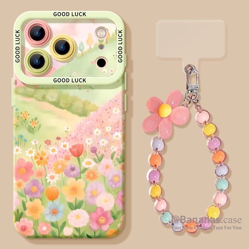 ดอกไม้ฤดูใบไม้ผลิที่มีสีสันเคสโทรศัพท์สําหรับ iPhone 17 16 15 14 13 12 11 Pro Max X Xr Xs Max 7 8 Plus SE2020