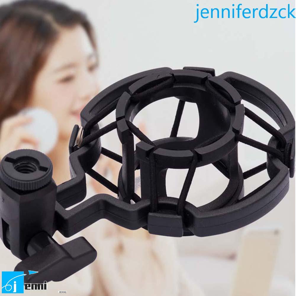 JENNIFE Mic Shock Mount Studio Black ไมโครโฟน Mount Holder Mic Suspension Recording ขาตั้งไมโครโฟน