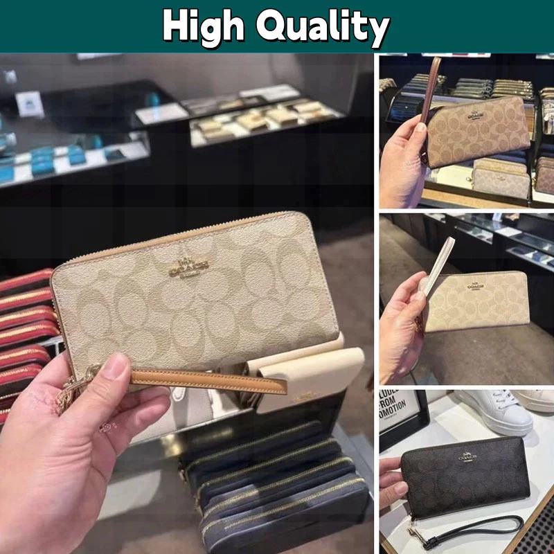กระเป๋าสตางค์ยาว มาพร้อมสายคล้องมือ กระเป๋าสตางค์ Long Wallet CW778 6D8B5FGK