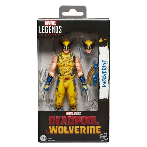 Hasbro MARVEL Legends Series Wolverine, Marvel Studios Deadpool & Wolverine (Battle Damage Suit) Collection 15 cm Action Figure G2365, Official Product