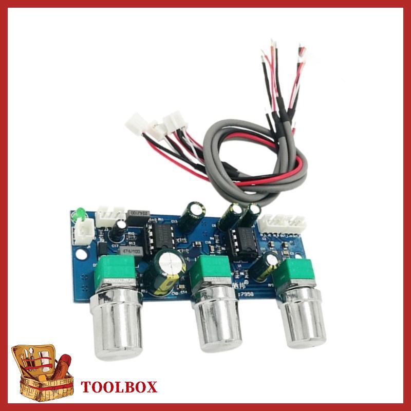 TOOLBOX NE5532 2 1CH Preamp โมดูล Passive Tone Control และวงจรกรองซับวูฟเฟอร์