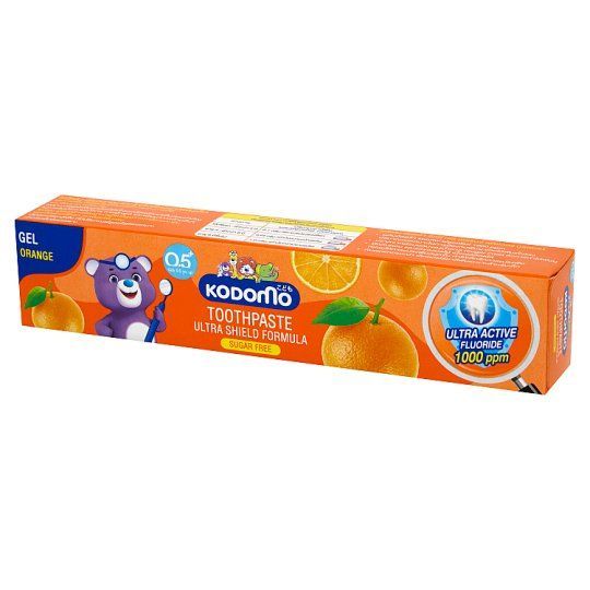 โคโดโมยาสีฟันเจล รสส้ม 40ก. KODOMO TOOTHPASTE GEL ORANGE 40 G.