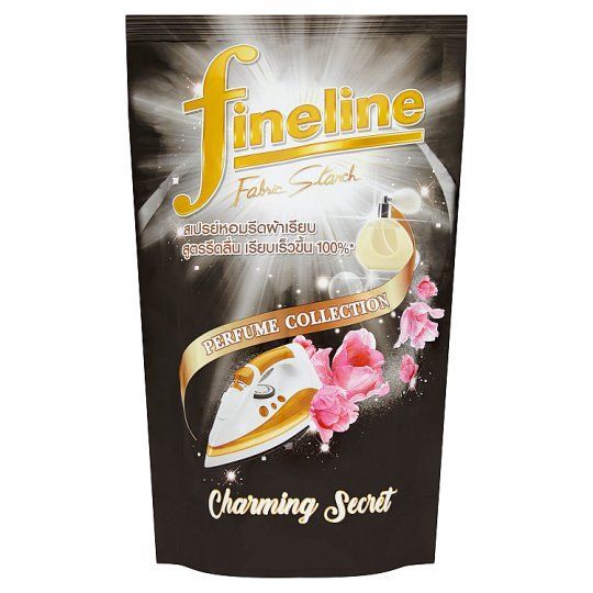 [สินค้าส่งด่วน] ไฟน์ไลน์น้ำยารีดผ้าเรียบ สีดำ 450มล. FINELINE FABRIC STARCH BLACK 450ML.
