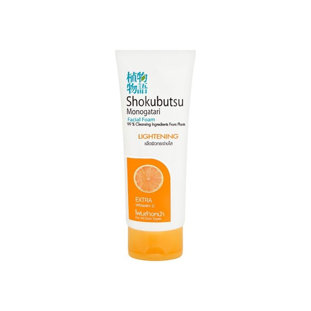 โชกุบุสซึโฟมล้างหน้า ผิวธรรมดา 100ก. SHOKUBUTSU FACIAL FOAM 100 G. NORMAL SKIN