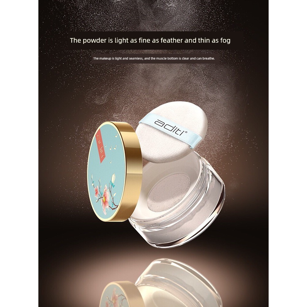 แป้งฝุ่น loose powder Adilift Loose Powder Makeup Setting Powder Loose Powder Female Oil Control คอน
