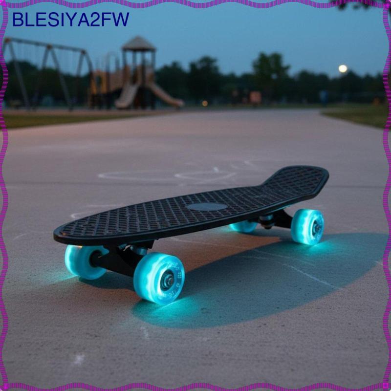 [blesiya2fw] สเก็ตบอร์ดสําหรับเด็กรายการระดับสมดุลเทรนเนอร์ LED ล้อขนาดกะทัดรัด Penny Board สําหรับเ