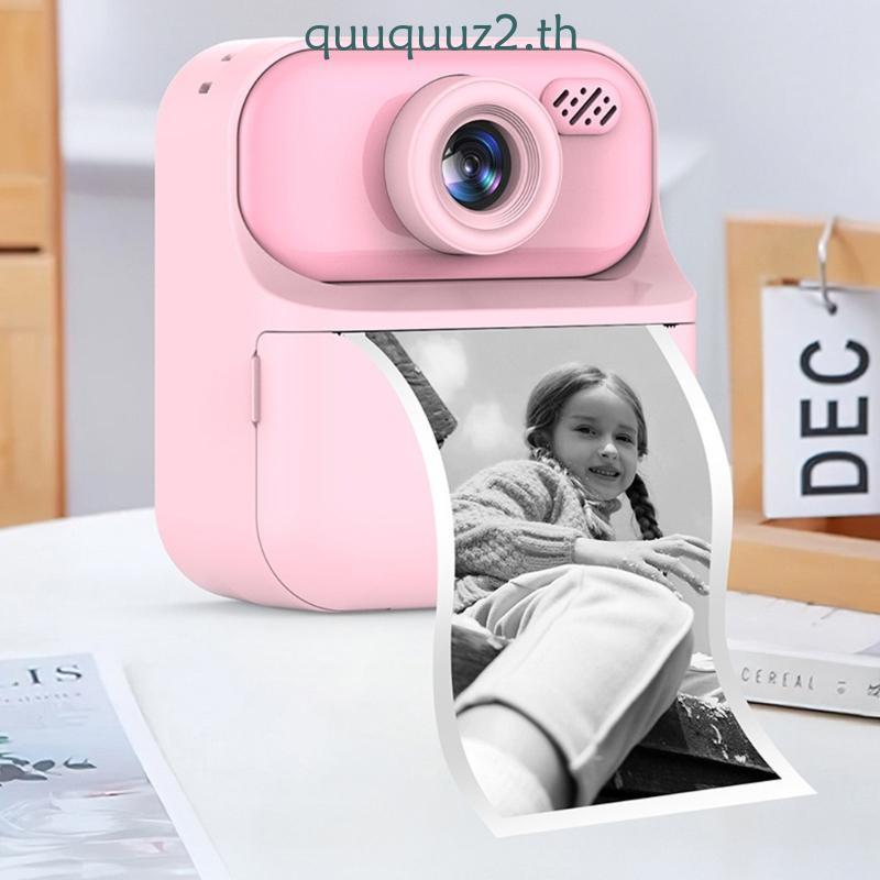 Quu Kids Friendly Instants Print Digital Camera 4800W Pixels Thermal Printing 2 4 นิ้ว