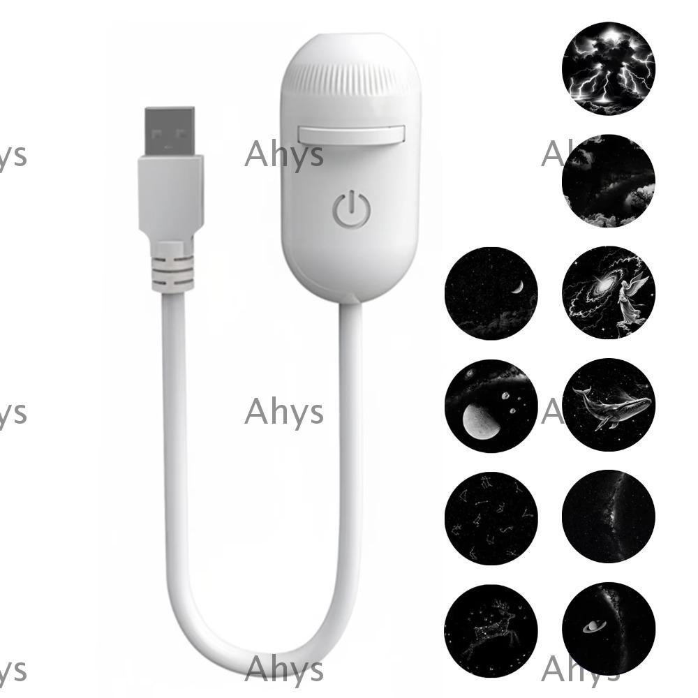 AHYS Galaxy Star Projector ปรับความสว่างได้ USB Powered Starry Sky Projector, Touch Control แบบพกพา 